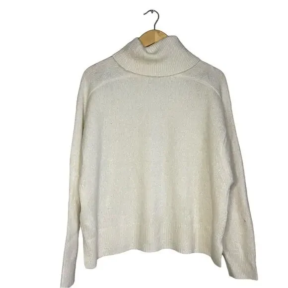 RailsNWOT! Estelle Cashmere Silk Sweater In Cream Size: Large